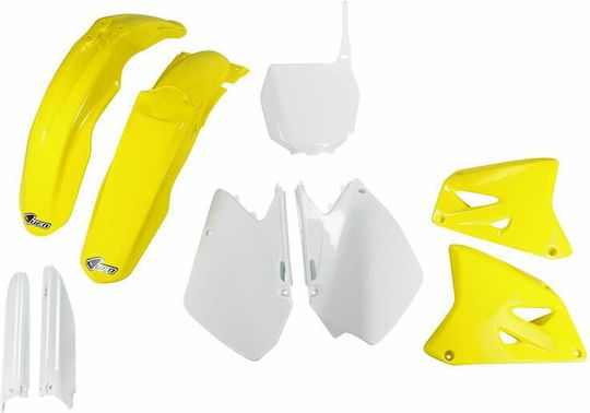 UFO Motorcycle Plastic Set Yellow 1pcs