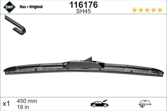 SWF Hybrid Fahrer-Seiten Scheibenwischer 450mm Universell