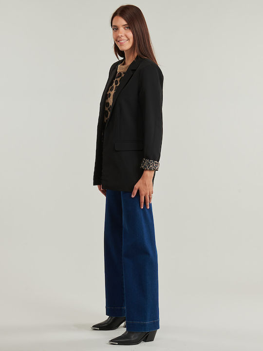 Pieces Pcbozzy Damen Blazer Schwarz