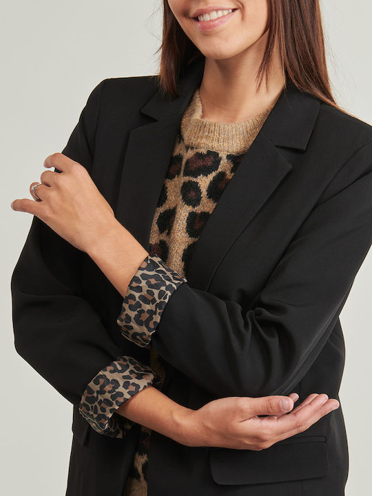 Pieces Pcbozzy Damen Blazer Schwarz