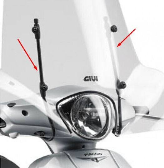 Givi Motorcycle Windshield & Windscreen Installation Kit for Piaggio Liberty AKIT04