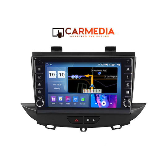 Carmedia Car Audio System for Opel Crossland / Grandland 2017 (Bluetooth/USB/WiFi/GPS/Apple-Carplay/Android-Auto) with Touch Screen 9"