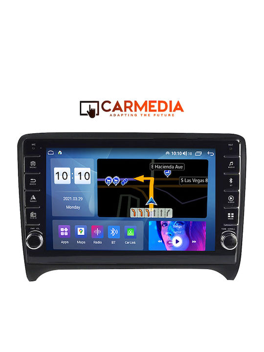 Carmedia Auto-Audiosystem für Audi E-Commerce-Website 2007-2015 (Bluetooth/USB/WiFi/GPS/Apple-Carplay/Android-Auto) mit Touchscreen 9"