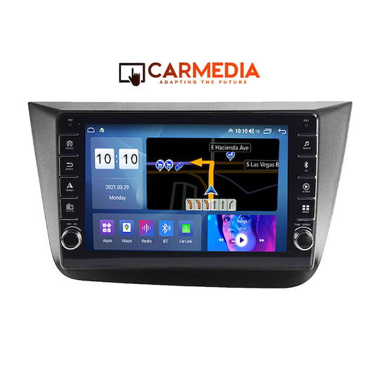 Carmedia Car Audio System for Seat Altea 2004-2015 (Bluetooth/USB/WiFi/GPS/Apple-Carplay/Android-Auto) with Touch Screen 9"