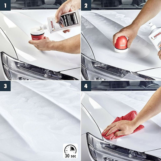 Sonax Polish & Wax Color Lichid De Ceară Pentru Caroseria Mașinii Pentru Nuanțe Albe 500ml