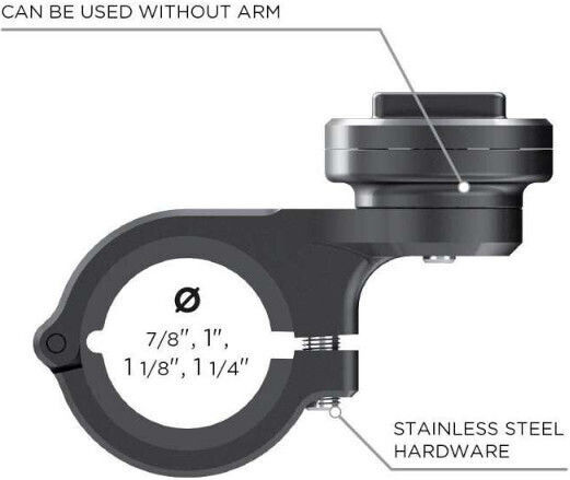 SP Connect Moto Mount Βάση Κινητού Μοτοσυκλέτας με Κλιπ για το Τιμόνι