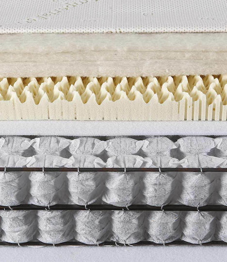 Imperial Strom Extasis King Size Ergonomic Mattress Latex / Foam Double-Sided 180x200x28cm with Independent Springs