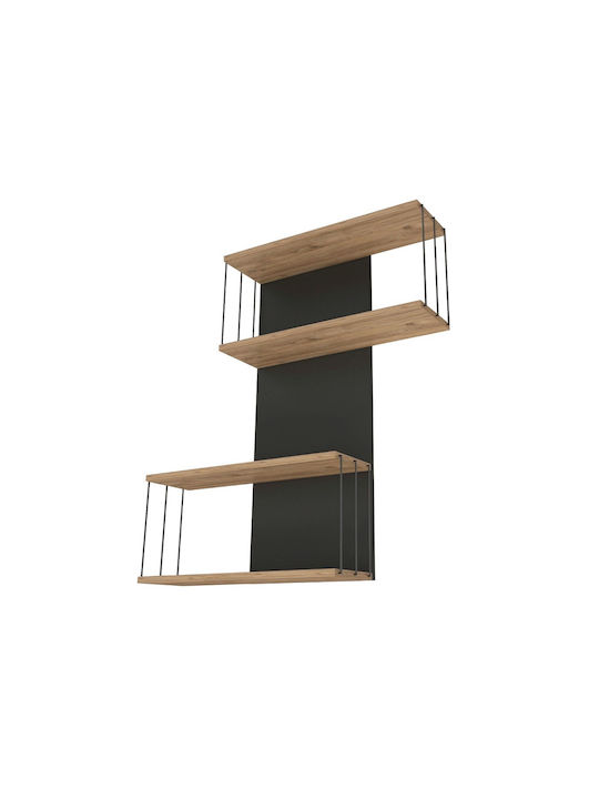 Рафт Стенен Destan Въглени 65x19x96см.