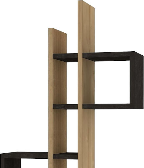 Raft Emse Stejar-Antracit 53.8x19.6x108cm