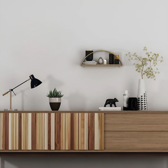 Wall Shelf Dekoratif Gold-Brown 45x15x18cm