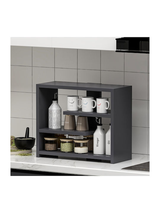 Shelf Wall Gupse Anthracite 48.6x21.4x40cm