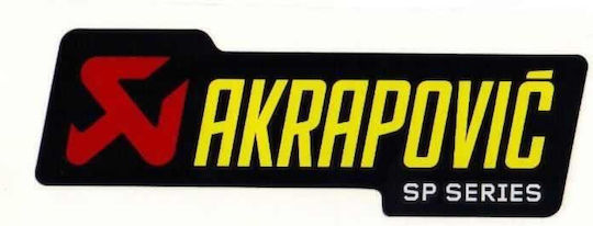 Akrapovic Aufkleber P-hst3alsp Schwarz-Rot-Gelb Stück