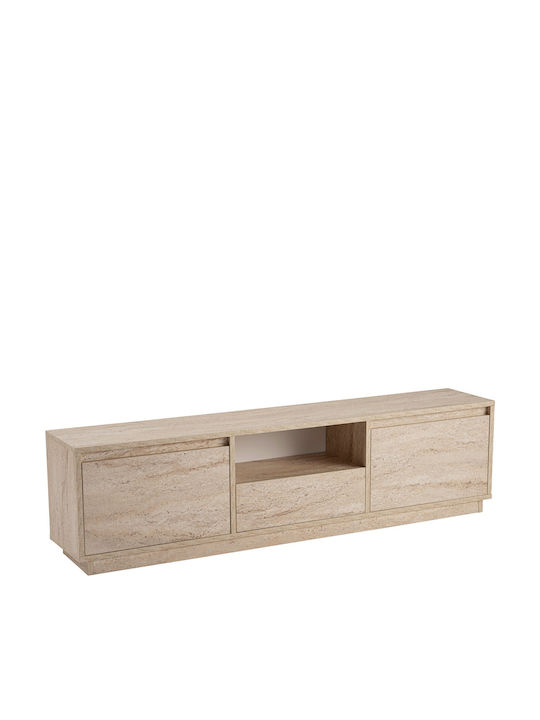 Έπιπλο Τηλεόρασης Vanguard Travertine Beige Μ160xΠ29.5xΥ42cm