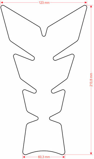 Tank Protector Sticker for Motorcycle Cgmoon13p/pr3032