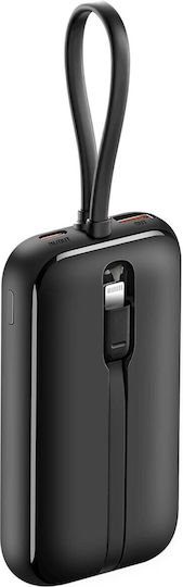 Swissten Voltbox Power Bank 10000mAh 35W με Θύρα USB-A και Θύρα USB-C Power Delivery Μαύρο
