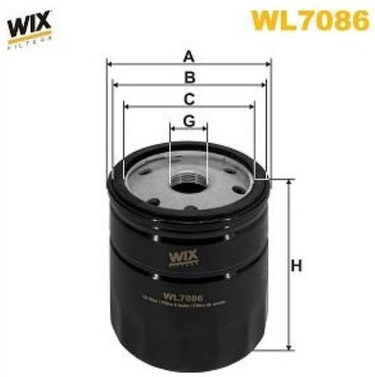 Wix Filters Car Oil Filter for Citroen for Renault Espace Laguna / Citroen C4 - C5 - Jumper