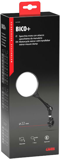 Lampa Motorradspiegel 1Stück Schwarz