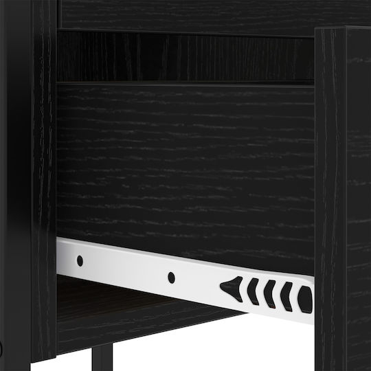 Nachttisch Black oak 42x41x61cm