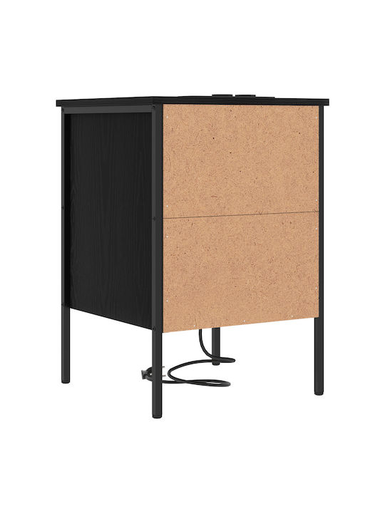 Nachttisch Black oak 42x41x61cm
