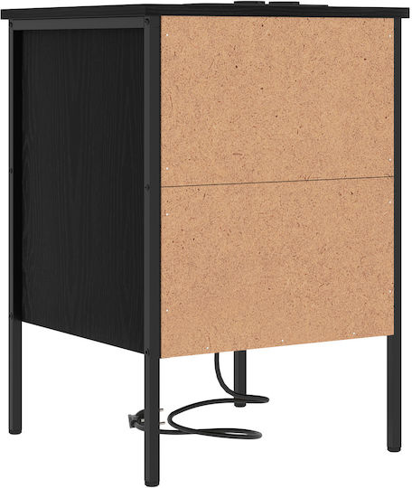 Nachttisch Black oak 42x41x61cm