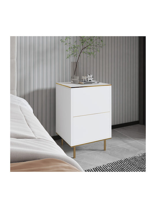 Комод Imaj Дървен Бял 40x35x60см