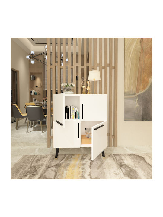Sideboard Makro Wooden White-black 70x35x90cm