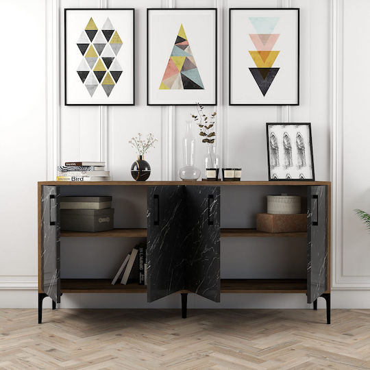 Μπουφές Kiev από Ξύλο & Μέταλλο 160x35x78cm