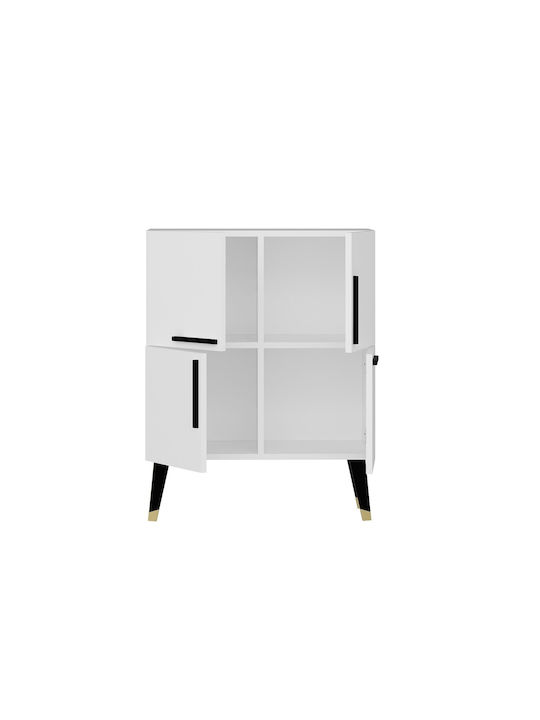 Sideboard Makro Wooden White-black 70x35x90cm