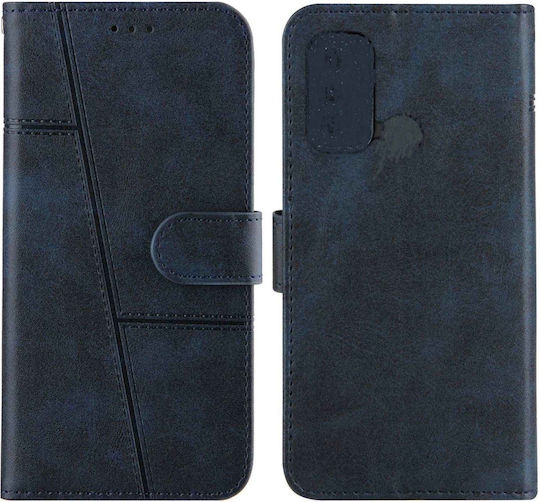 Brieftasche Leder / Synthetisches Leder Marineblau (VIVO Y76S, Y76)