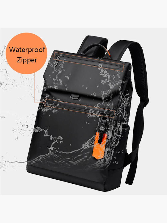 Amber AM2034 Τσάντα Πλάτης για Laptop 14" σε Μαύρο χρώμα