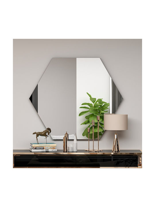 Зео стеннo огледало 116sam1121 70x2.2x60см черно Hanah Home MDF