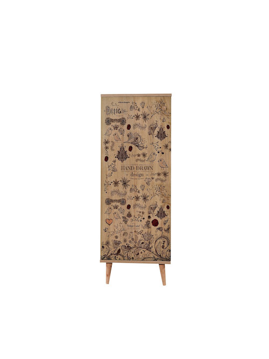 Filinta Wooden Shoe Organizer Multicolour 50x38x135cm