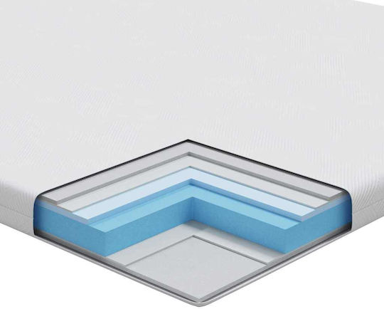 vidaXL Topper Dublu Poliester 140x190x7buc