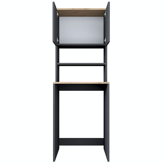 Hanah Home Ντουλάπι Μπάνιου Πλυντηρίου 65x60x183.6cm Γκρι