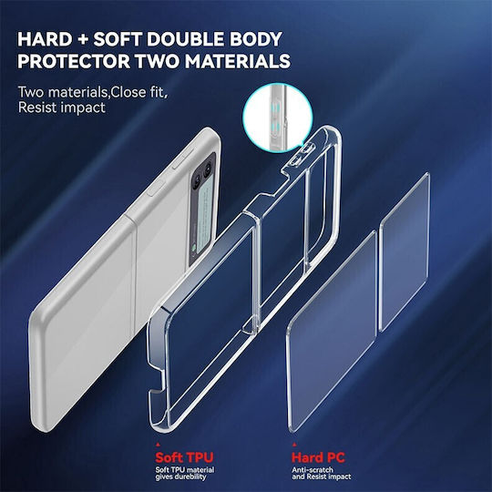Crystal Umschlag Rückseite Kunststoff Transparent (Galaxy Z Flip3 5G)