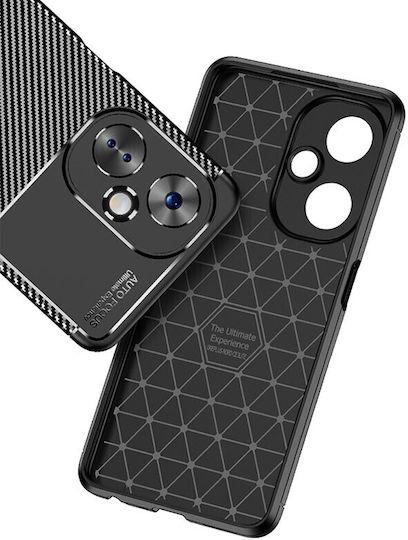 Carbon Fiber Back Cover Σιλικόνης Μαύρο (OnePlus Nord CE 3)