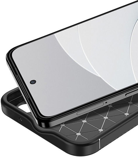 Carbon Fiber Back Cover Σιλικόνης Μαύρο (OnePlus Nord CE 3)