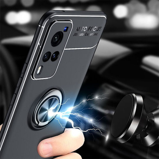 Solid Color Back Cover Σιλικόνης Μαύρο (Vivo X60 Pro 5G)