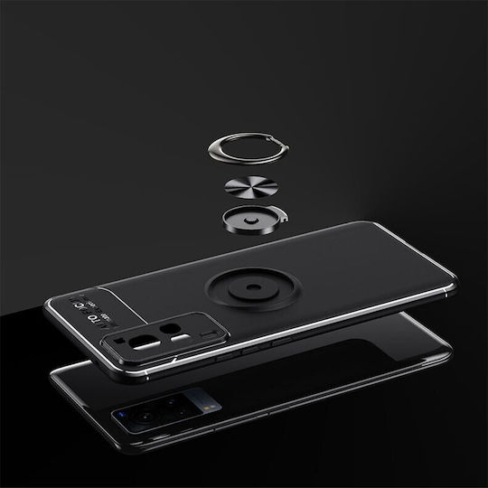 Solid Color Back Cover Σιλικόνης Μαύρο (Vivo X60 Pro 5G)
