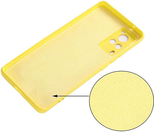 Solid Color Задна корица Силикон Жълт (Vivo X60 Pro 5G)