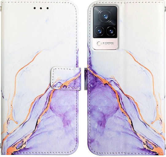 Pattern Wallet Synthetic Leather Multicolour (Vivo V21 5G)