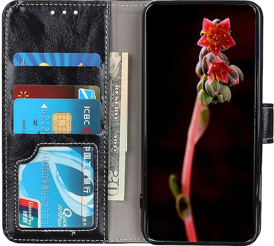 Crazy Horse Wallet Synthetic Leather Black (OnePlus Nord CE 3)