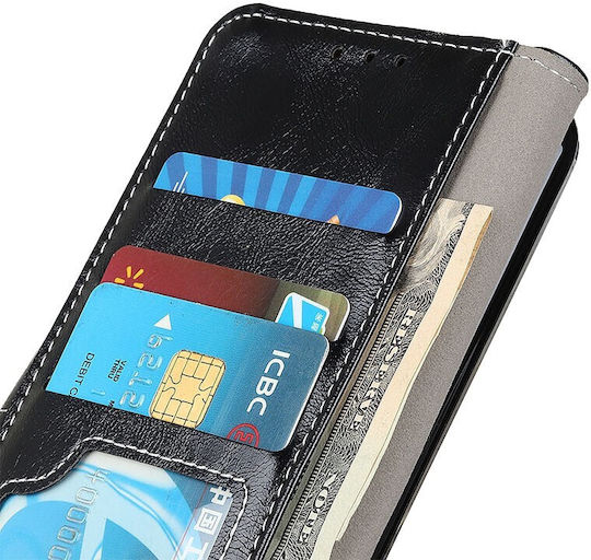 Crazy Horse Wallet Synthetic Leather Black (OnePlus Nord CE 3)