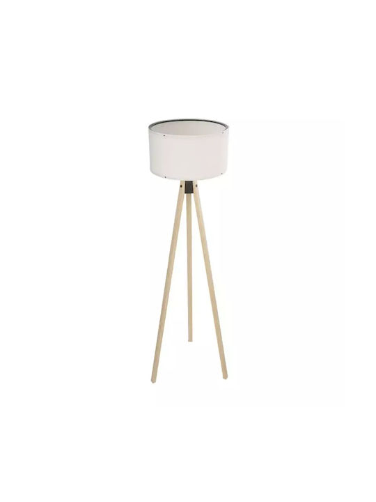 GloboStar Saga Floor Lamp H140xW38cm. with Socket for Bulb E27 Beige