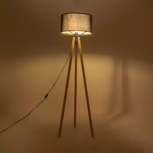 GloboStar Saga Stehleuchte H140xB38cm. mit Fassung für Lampe E27 Beige