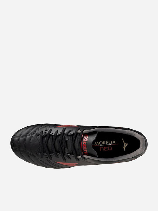 Mizuno Morelia Neo Iv Pro Football Shoes with Cleats Black