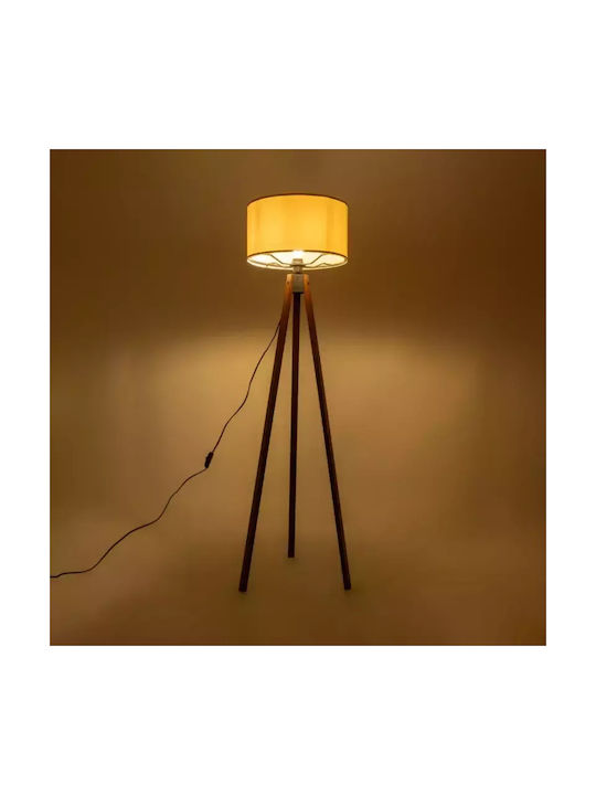 GloboStar Saga Floor Lamp H140xW38cm. with Socket for Bulb E27 Beige