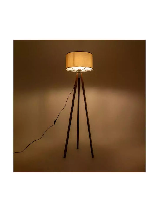 GloboStar Saga Floor Lamp H140xW38cm. with Socket for Bulb E27 Gray