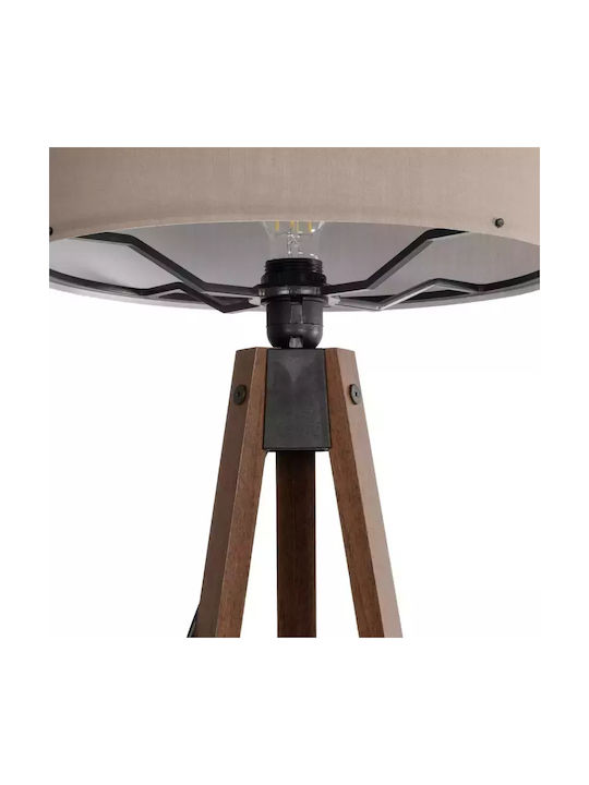 GloboStar Saga Floor Lamp H140xW38cm. with Socket for Bulb E27 Gray