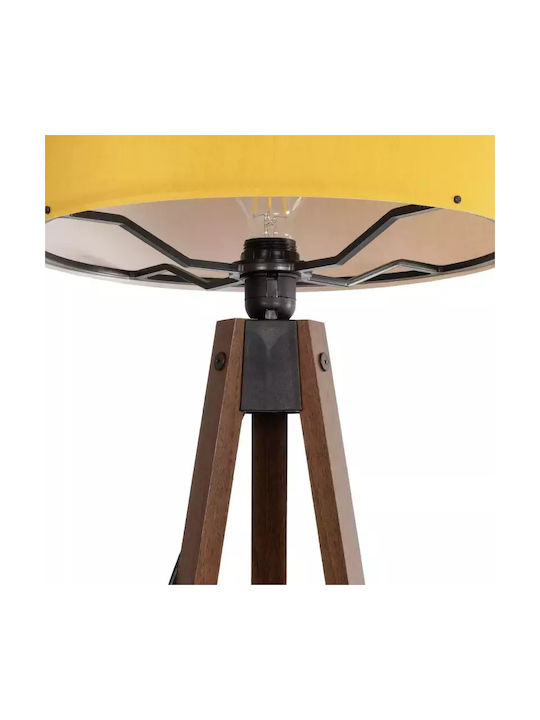 GloboStar Saga Floor Lamp H140xW38cm. with Socket for Bulb E27 Yellow